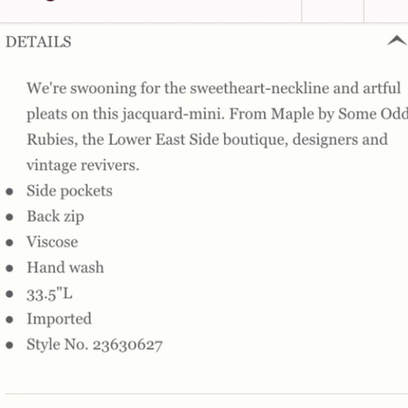 Anthropologie Bovary dress by Maple - Picture 6 of 6